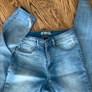 Light blue Rewash skinny jeans